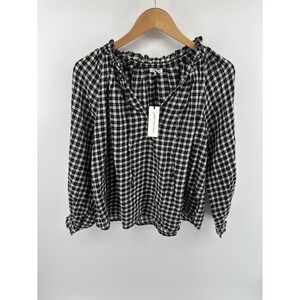 NWT Unsubscribed Bohemian Shirt Sz XS Top Momcore Preppy Boho Chic MSRP $178
